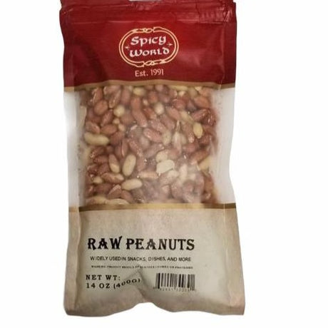 Raw Peanuts - With Skin, 14oz