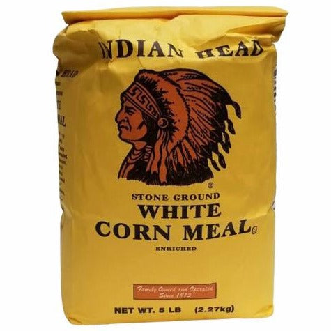 Indian Head White Corn Meal, 5lbs
