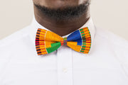 Kente Bow Tie With Pocket Square (Traditional)