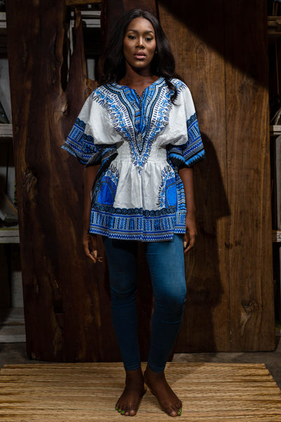 All white dashiki dress sale